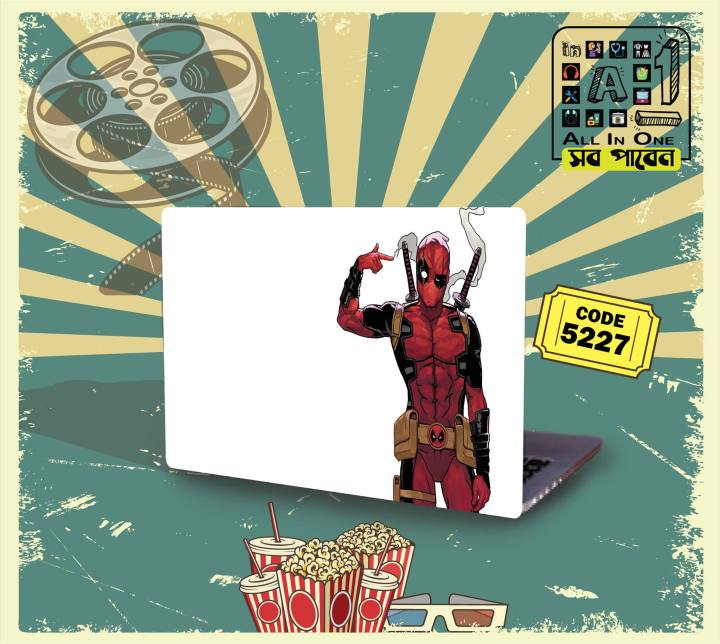 Deadpool Personajes De Comic Design Laptop Sticker