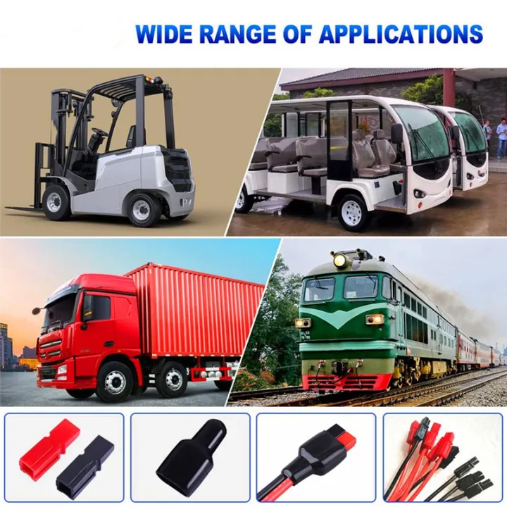 10%20Pair%2030A%20600V%20Power%20Connectors%20Replacement%20Spare%20Parts%20Accessories%20with%20Insulation%20Cover%20for%20Anderson%20Powerpole%20Interlocking%20Plug%20Terminals%20-%20Image%207