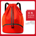 Basketball bag drawstring pocket, independent shoe compartment, swimming bag, can be printed with graphic LOGO, outdoor sports, picnic backpack. 
