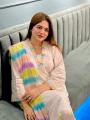 New Collection White Rainbow Shalwar Kamiz   Three Piece For Women. 