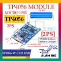 TP4056 Micro USB 5V 1A 18650 Lithium Battery Charger Module With Protection Dual Functions TP 4056 Charging Module [2PS]. 