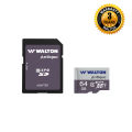 Walton 64Gb Class 10/U3 Micro Sdhc/Sdxc Memory Card With Adapter Model Wsd06401. 