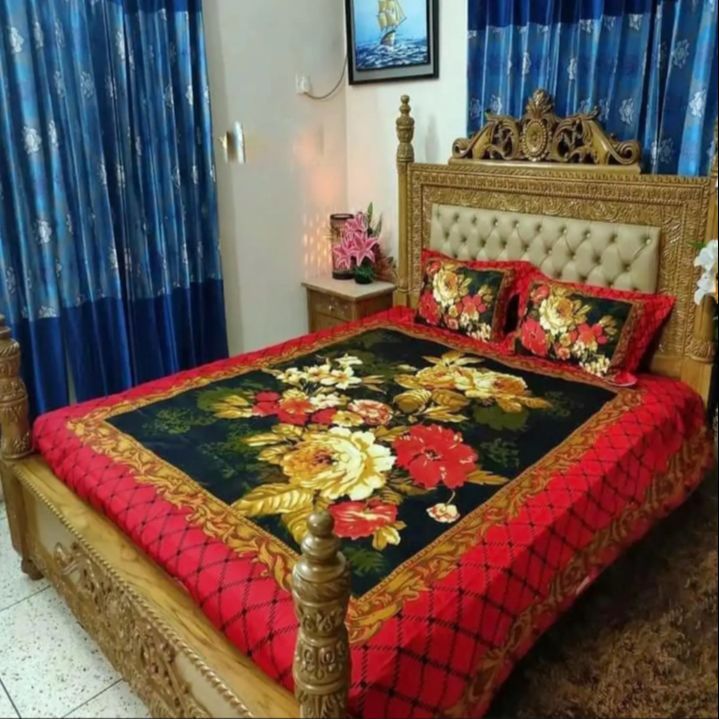 Bed Sheet Home TEX - 8.5 x 7.5 Feet- Transform Your Sleeping Space - Hand | Machin Both Washable