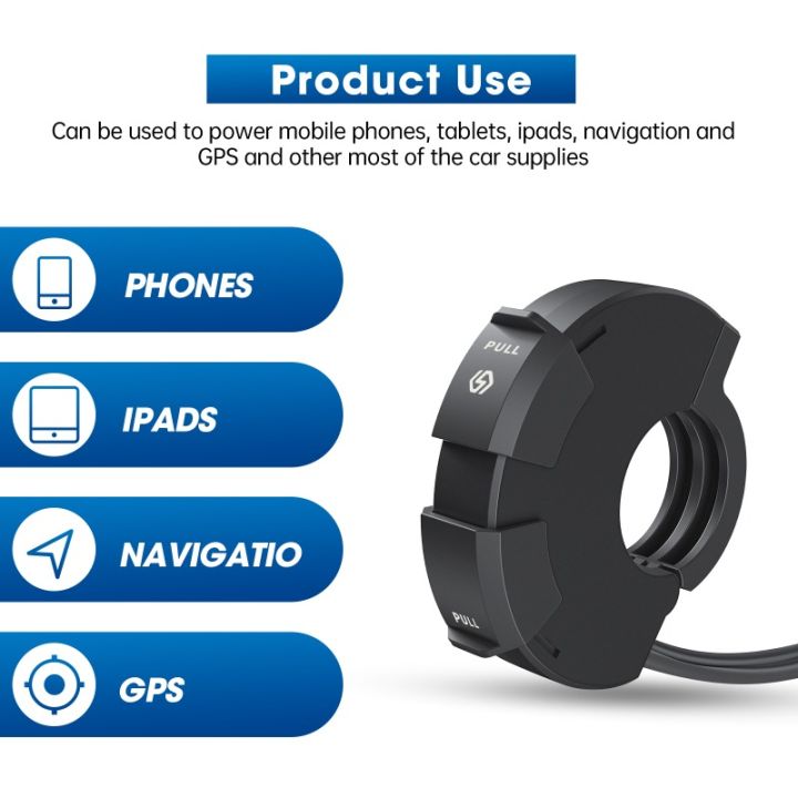 MoStar%20Universal%20QC3.0%20Motorcycle%20USB%20Charger%2048W%20USB-C%20Power%20Adapter%20Waterproof%20Handlebar%20Mounting%20Bracket%20Camera%20Phone%20Charger%20-%20Image%205