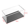 Scale 1:43 Transparent Acrylic Hard Cover Case Display Box For Car Model Figure Collectible Miniature. 