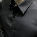 S-5XL Men formal business shirt Black white long sleeve shirt Long sleeve shirt men Fashion clothes.