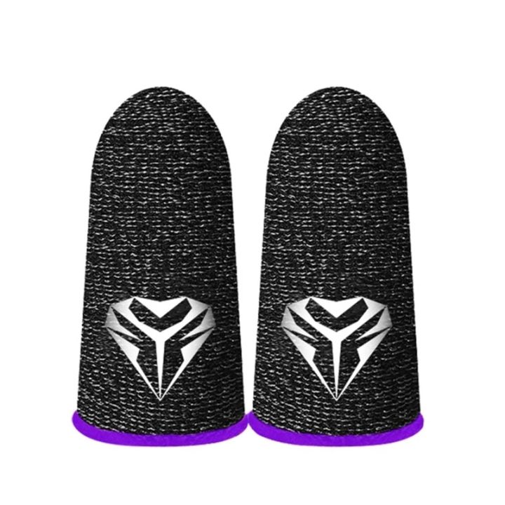 Gaming Finger Sleeves for Mobile Game Controllers, 0.3mm Conductive Silver Fiber Anti-Sweat Breathable Game Gloves for T21A