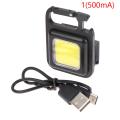 Multifunctional LED Mini COB Keychain Light Camping USB Charging Emergency Lamps.