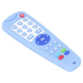 Baby Teether Simulation Remote Control Shaped Various Button Soft Silicone Teething Toy s. 