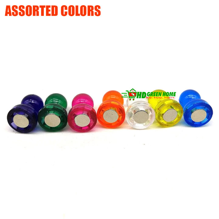 07%20pcs%20x%20Push%20Pin%20(11x17mm)%20Magnet%20Colorful%20Transparent%20Fridge%20Refrigerator%20Magnetic%20Pin%20-%20Image%205