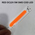 6012BA 2B3C RED DC 12V 5W COB SMD LED Light Chip Ultra Bright Red Color 5 Watt LED Light Panel Mount Aluminum Base With Resistor For Solar Panel Flood Light Household Garden.