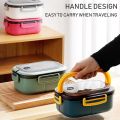 Double Lunch Box Portable Student Lunch Box Office Workers Compartment Portable Lunch Box Microwave Heatable Sealed Lunch Box. 