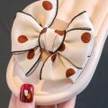 Bow Flats Open Toe Slide Sandals Non-slip Flip Flops Children Home Slippers Kids Girls Summer Cute Beach Slippers Shoe. 