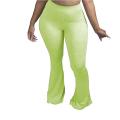 Casual S-4XL Plus Size Women Elastic Wide Leg Flare Pants Leggings High Waist Trousers Draped Jogger Pants Sweatpants BQ.
