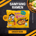 Korean Buldak Cheese Hot Chicken Flavour Noodles 1 pack 140gm. 