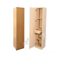 Furnisha One Door Biege Lamented Board Almirah With Locker Drawer.