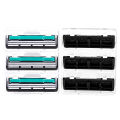 Master Clone Gillette Vector 2 3Razor Set with Shaving 90Blades 2 Layers Blades Gillette Razor for Men Multiple Specifications to Choose.