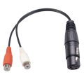 XLR To Dual RCA Cable XLR To RCA Y Splitter Cable. 