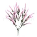 Wholesale Simulation Wheat5Fork Lavender Artificial Flower Plastic Flowers Artificial Fake Flower Small Handle Bunch Home Wedding Decoration.