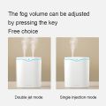 New USB Dual Spray Humidifier Heavy Mist Silent Aromatherapy Humidifier For Home Bedroom Desktop. 