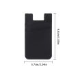 Silicone Phone Card Holder Wallet Case Phone Wallet Stick On Credit Card Holder Phone Pocket for Almost All Cell Phone. 