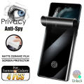 【Trending Now】 Matte Ceramic Privacy Film For Galaxy S24 S23 S22 S21 S20 Plus Ultra Anti- Screen Protectors 20 10 9 S10 FE 5G.
