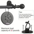 2pcs Self Adhesive Curtain Rod Bracket Universal Curtain Rod Holders Drilled or Self-Adhesive Curtain Rod Hooks Bathroom Kitchen. 