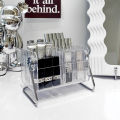 Storage box, dormitory goodies, desktop dresser, cosmetics, ins-style, acrylic shelf, stationery. 