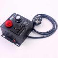 Ac220V 4000W Scr Electronic Voltage Regulator Temperature Motor Fan Speed Controller Dimmer Electric Tool Adjustable,Eu Plug.
