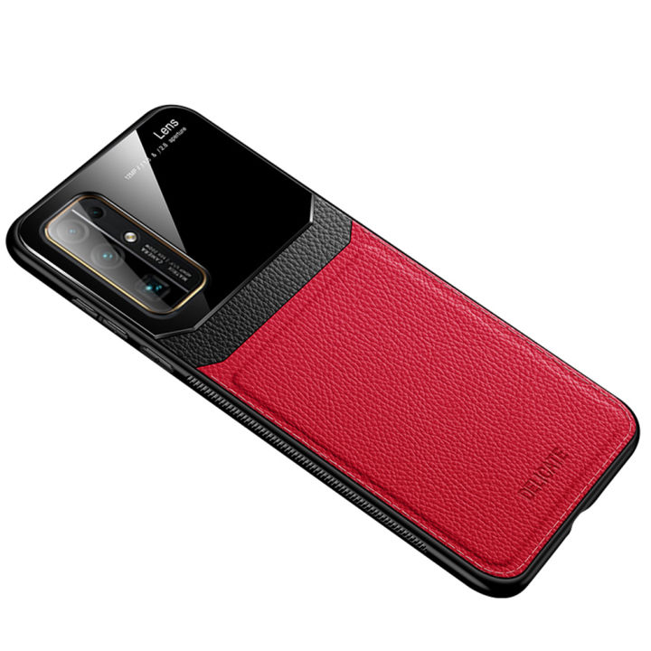 Casing%20for%20Huawei%20Honor%2030%20Business%20Slim%20Litchi%20Skin%20Anti-slip%20TPU%20Bumper%20Hybrid%20Glass%20Lens%20Protective%20Case%20Cover%20-%20Image%203