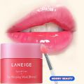 Laneige lip sleeping mask for moisturizing, soft, smooth and shiny lips with berry scent 3G. 