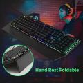 RK950 RGB Mechanical Gaming Keyboards 104 Keys Wired Keyboard Anti-ghosting Office Brown Switch TKL Keyboard Royal Kludge.