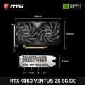 MSI GeForce RTX 4060 VENTUS 2X BLACK 8G OC Gaming Graphics Card 8G GDDR6 128-bit PCI-E 4.0x8 HDMI DP 8Pin Desktop Video Card New.