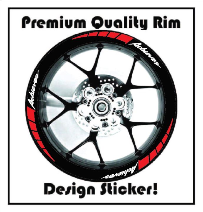 Three Wheel Full Set Sticker Design Hero Achiever | Thriller | xtreme | Karizma XMR | Hero all bike Wheel ...