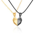 Personality Magnet stone necklace Elegant Unique Heartbreak design Votive stone pendant Fashionable Trendy Heartbreak clavicle chain necklace for Daily wear Party accessory Gift for loved ones Statement jewelry Symbol of love Gift idea Fashion enthusiasts.