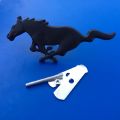 【DATA FROG Global MALL】Car Styling metal Mustang horse Front Hood Grille Emblem Running Horse Decal for Ford mustang accessories Shelby GT. 