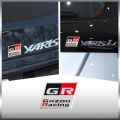 3D Aluminum Car Styling GR Sport/GR Gazoo Racing Emblem Auto Body Trunk Sticker For Toyota C-HR RAV4 YARiS Prius Harrier Corolla.
