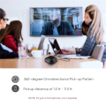 USB Conference Microphone 360° Omnidirectional Condenser Computer PC Mic with Touch Mute Plug &Play for PC Laptop. 