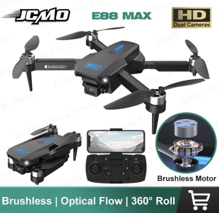 E88 MAX 4k Drone Brushless Motor Optical Flow Dron E88MAX Updated Version of E88 Drones RC Quadcopter Drones