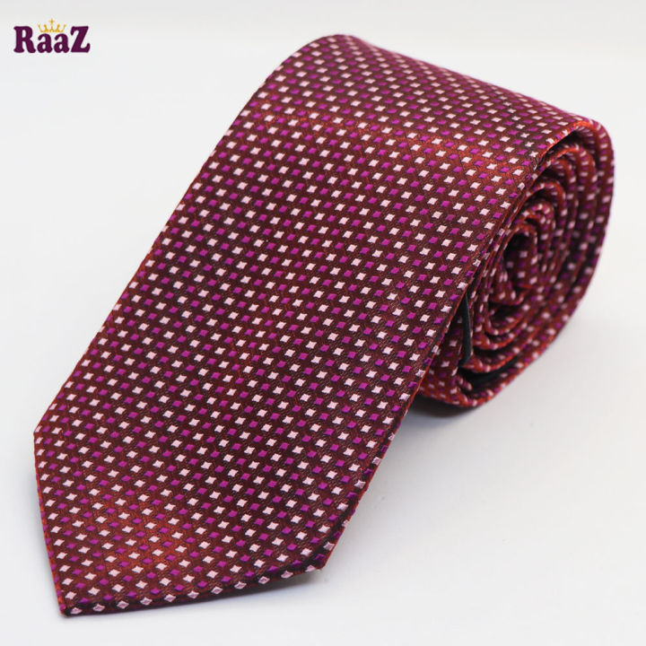 Maroon%20Dot%20Men%20Premium%20Embroidery%20Cotton%20Silk%20Neck%20Tie%20-%20Image%202