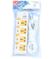 Multiplug Exclusive 4 Gang Socket VEE 804 Multiplug 1500 w,15 feet. 