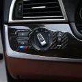 【DM bag factory Store】For BMW F10 F18 F01 F02 F03 F07 F25 F26 styling Headlight Switch Buttons Cover Trim Car Sticker. 