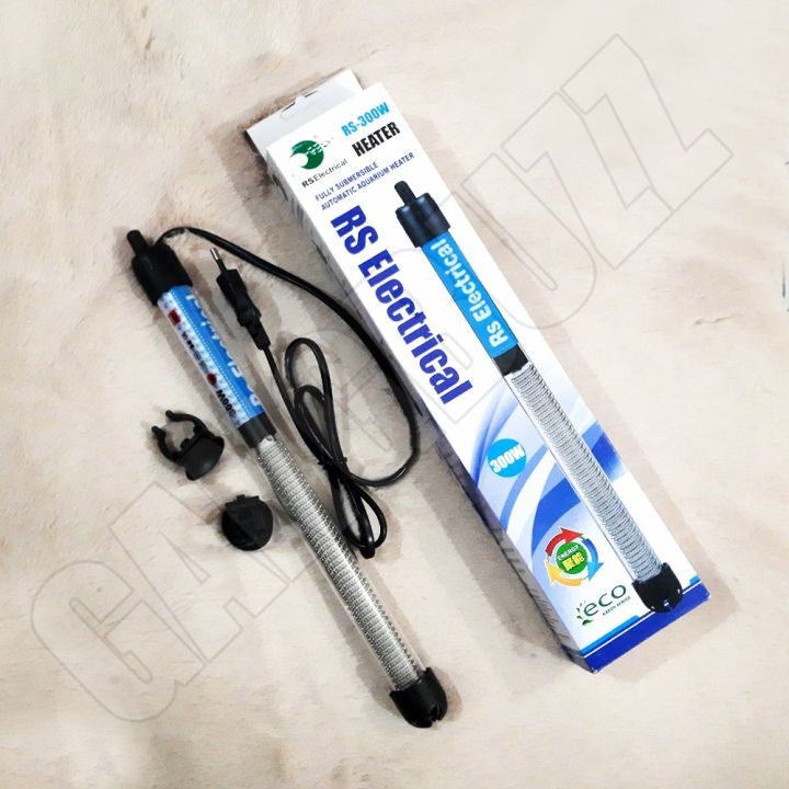 RS Aquarium Heater – Fully Submersible Adjustable Glass Heater (25W – 300W Options)