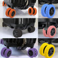 1/4Pcs Thicken Texture Silicone Wheels Protector For Luggage Reduce Noise Travel Luggage Wheels Cover Suitcase Accessories. 