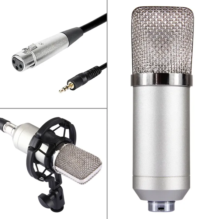 FIFINE%20F-700%20Professional%20Condenser%20Sound%20Recording%20Microphone%20with%20Shock%20Mount%20for%20Studio%20Radio%20Broadcasting%20&%20Live%20Boardcast,%203.5mm%20Earphone%20Port,%20Cable%20Length:%202.5m%20-%20Image%203