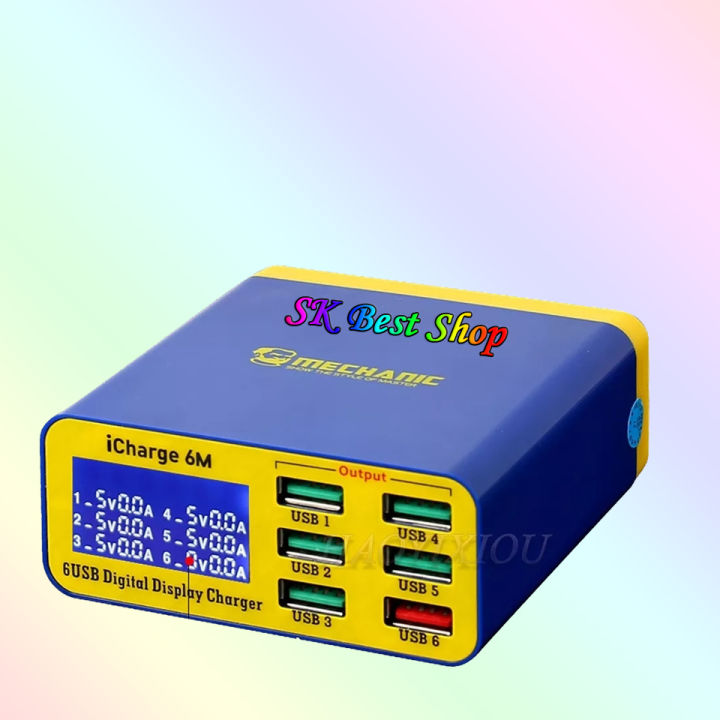 QC%203.0%20USB%20Smart%20Charge%20Support%20Fastcharging%20With%20LCD%20Display%20For%20Mobile%20Service%20Station%20iPhone%20HUAWEI%20XIAOMI%20SAMSUNG%20OPPO%20VIVO%20Similar%20MECHANIC%20icharge%206M%20Sunshine%20SS-304Q%20-%20Image%202