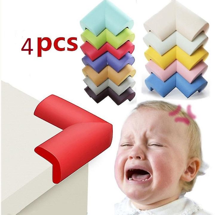 4PCS Set Child Protection Angle 4PCS Set Corner Protector Baby Safety Corner Protector Children Protection Furniture Corners Angle Protection Child Safety Table Corner Guards