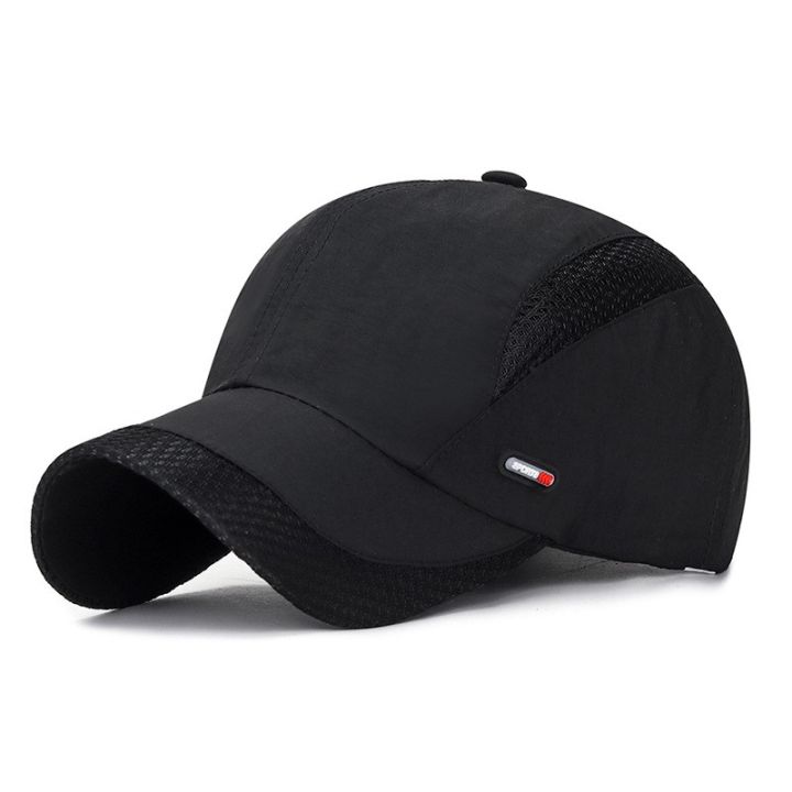 【Daily Necessities For Anyone Store】Breathable Men Baseball Caps Solid Quick Dry Men Hats Adjustable Outdoor Golf Fishing Cap Sun Hats