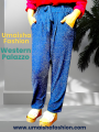 Western Fashion Ladies Glitter Palazzo Pant.