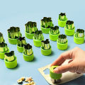 Vegetable Fruit Cutter Stainless Steel Flowers Cartoon Shape Mold Cake Biscuit Dounp. 